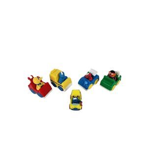 TYCO 1993 Sesame Street Vintage Lot 5 Vehicle Big Bird Cookie Monster Elmo Ernie